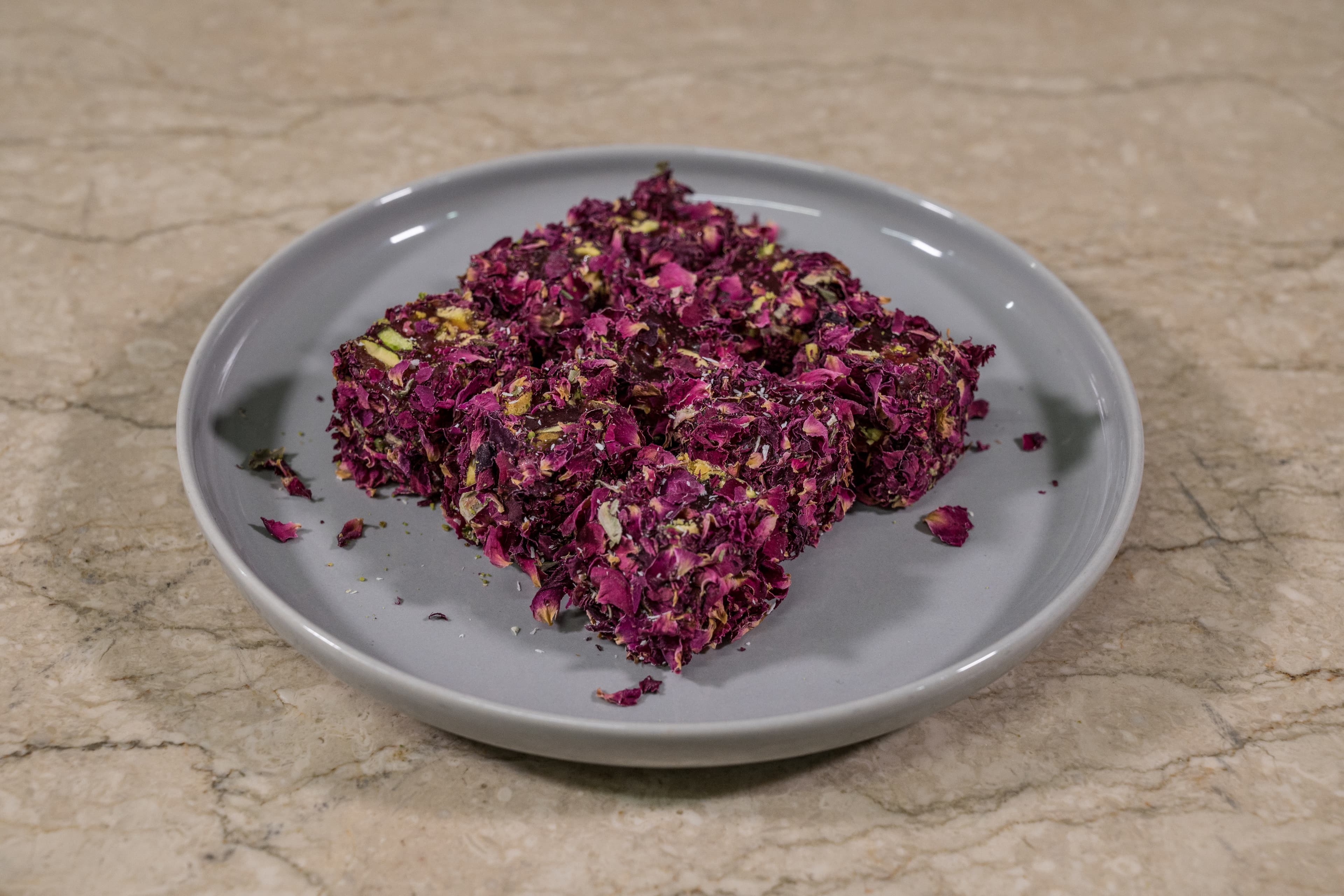 Turkish Delight Rose Pistachio with Rose Topping